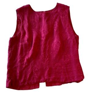 💯% Silk Vintage Button-Up Tank